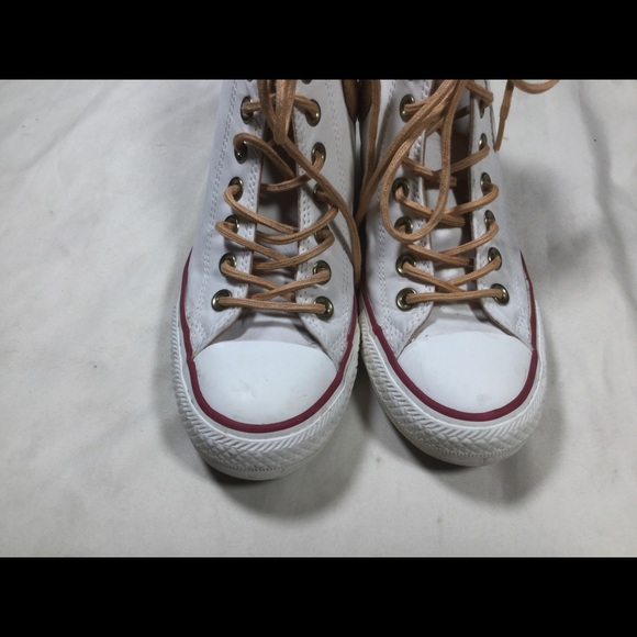 Converse Chuck Taylor All Stars Lux Hidden Wedge High Top Sneakers 6 - Picture 2 of 10